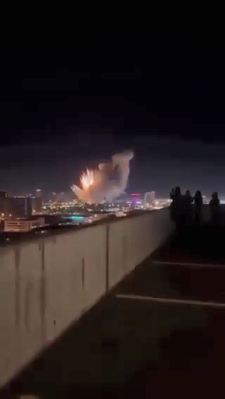 تصويري از اصابت موشک هاي ايران به سرزمين هاي اشغالي فلسطين