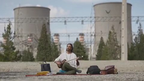 علی قمصری روز دوم حضور در نیروگاه برق