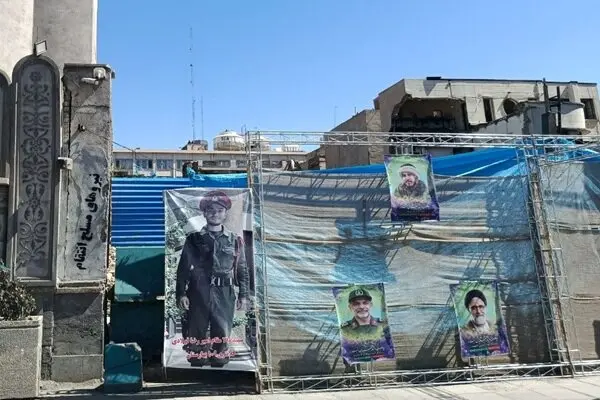 کلانتری ۱۰۹ بهارستان در کنار خیابان برپا شد