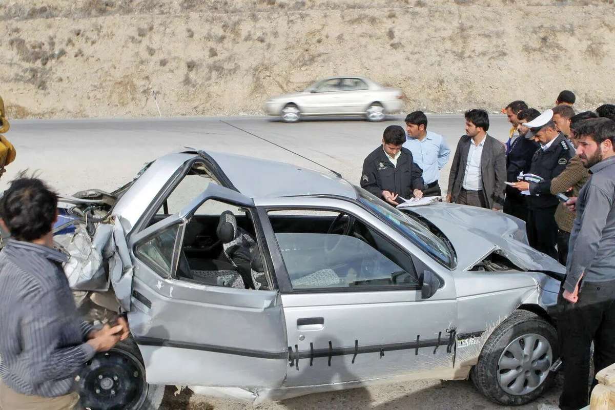 تصادف شدید در خیابان امام خمینی تهران