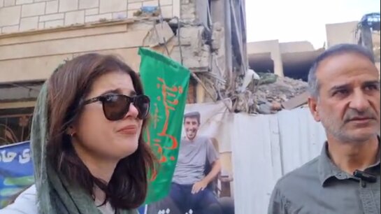 گریه خبرنگار زن آمریکایی در تهران پر بازدید شد