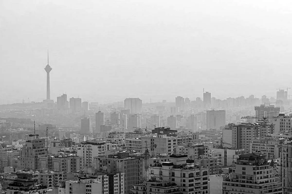 شاخص آلودگی هوای تهران امروز شنبه ۴ بهمن / یک نقطه بنفش شد!