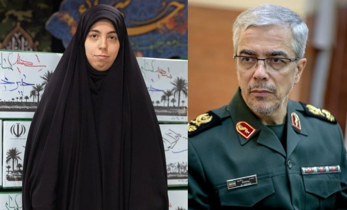 عکس دیده نشده از همسر و فرزند سردار باقری