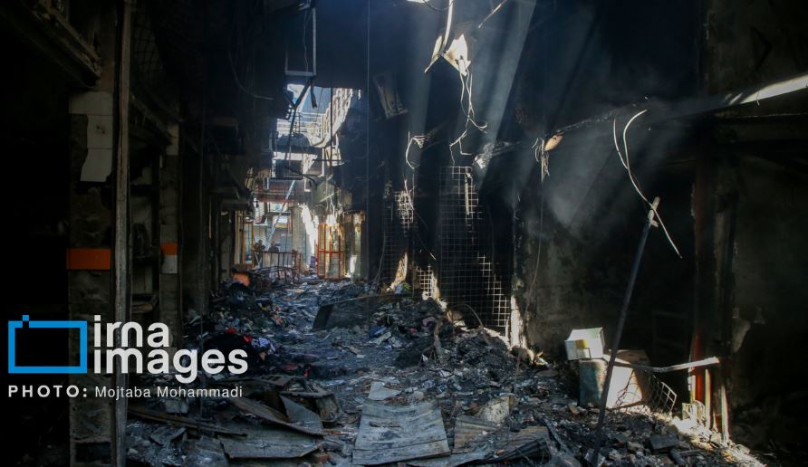 جزئیات جدید از آتش‌سوزی بازار رشت