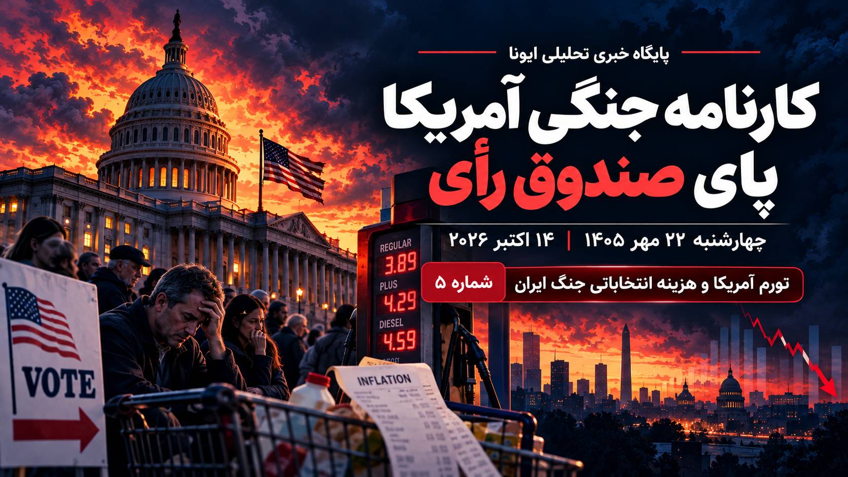 تورم آمریکا و هزینه انتخاباتی جنگ ایران
