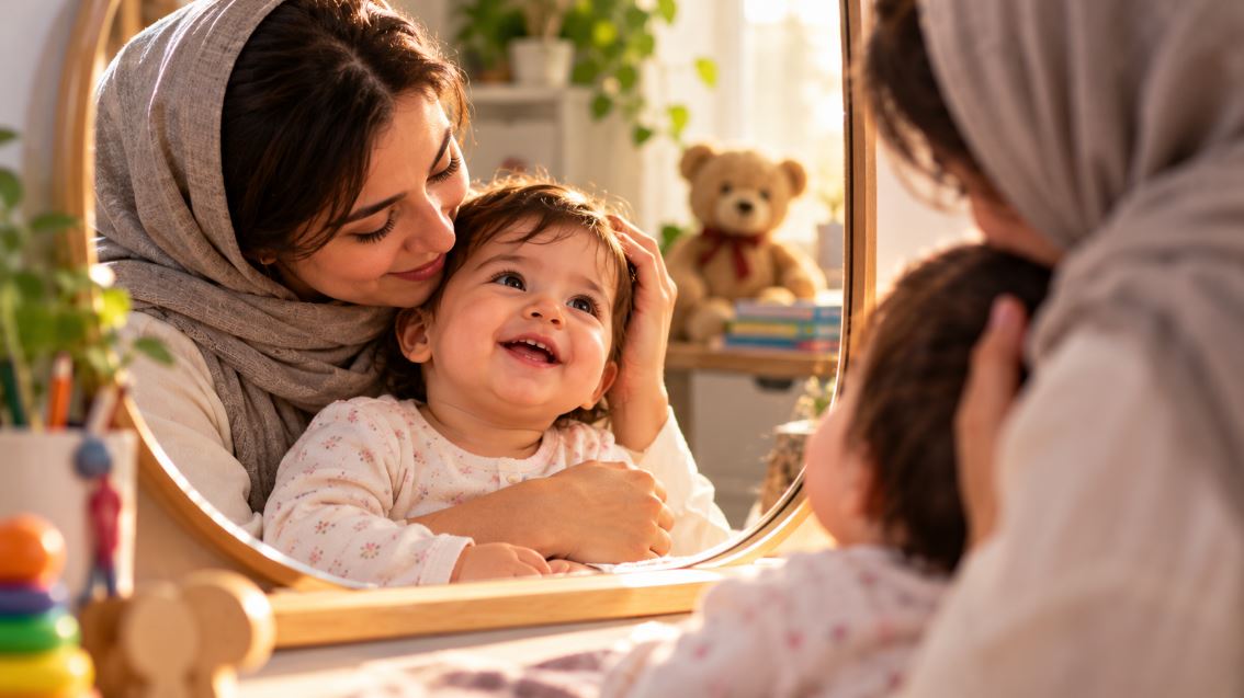 اولین آینه کودک، نگاه مادر است