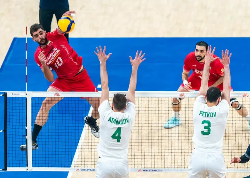 بازگشت پرقدرت والیبال ایران: طوفان بی‌امان در گدانسک و پیروزی قاطع 3-0 مقابل بلغارستان