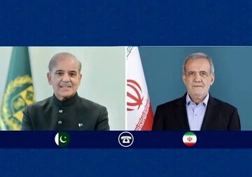 گفت‌وگوی تلفنی پزشکیان و شهباز شریف درباره تحولات منطقه؛ تأکید پاکستان بر نقش میانجی