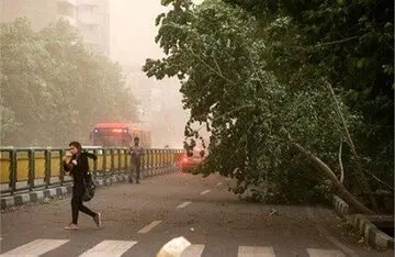 هشدار نارنجی هواشناسی؛ تهران در آستانه طوفان گرد و خاک و باد شدید