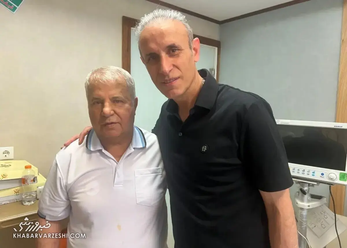 عیادت سرمربیان پرسپولیس از اسطوره بزرگ فوتبال ایران