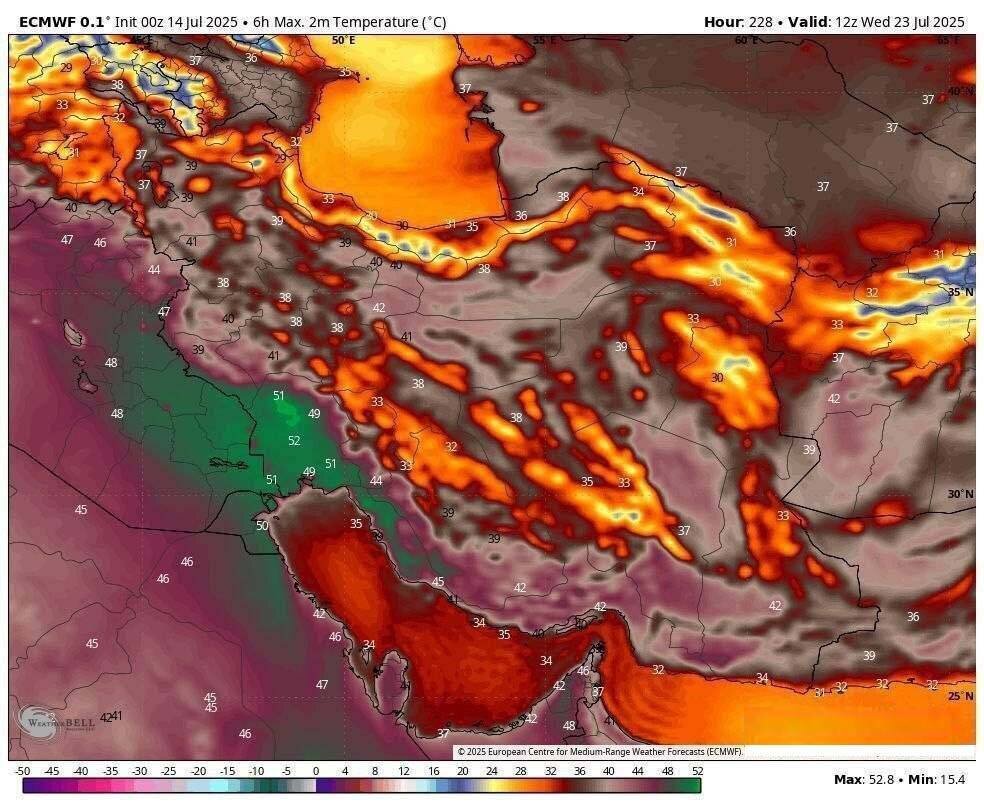 آغاز موج گرمای شدید در مرداد ماه