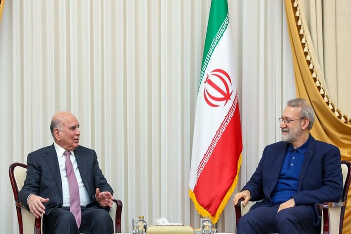 دیدار و گفتگوی وزیر خارجه عراق با لاریجانی