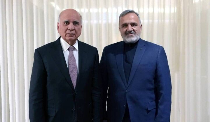 دیدار و گفتگوی رئیس سازمان حج و زیارت با وزیر امور خارجه عراق